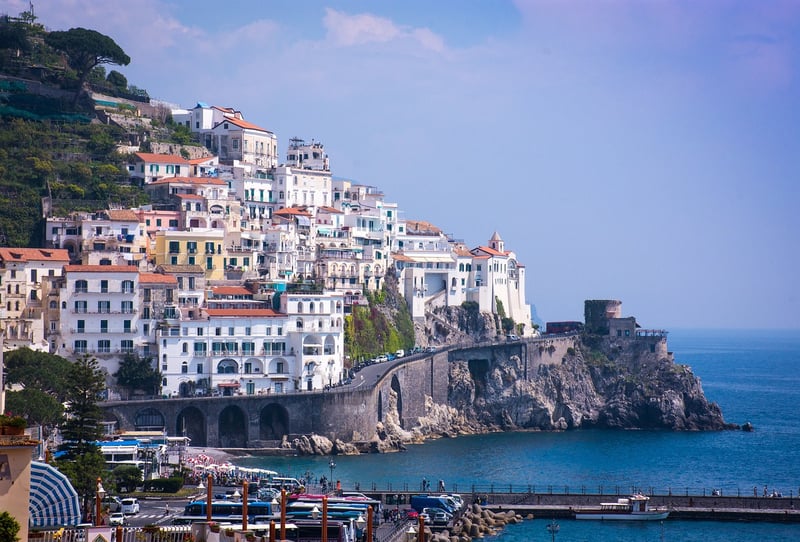 Amalfi Coast, Italy Sea Landscape